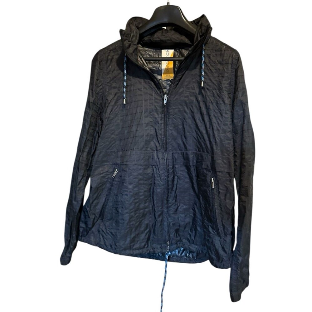 FREE PEOPLE windbreaker jacket L Packable light travel outdoors hiking